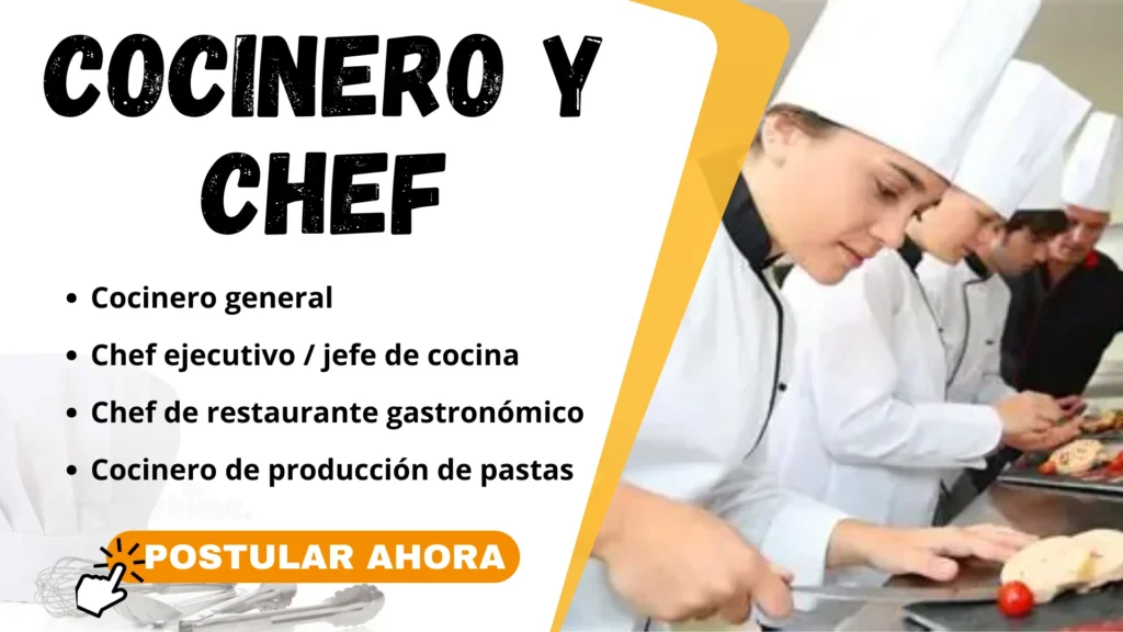 trabajo de cocinero