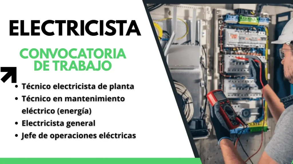 oferta laboral de electricista